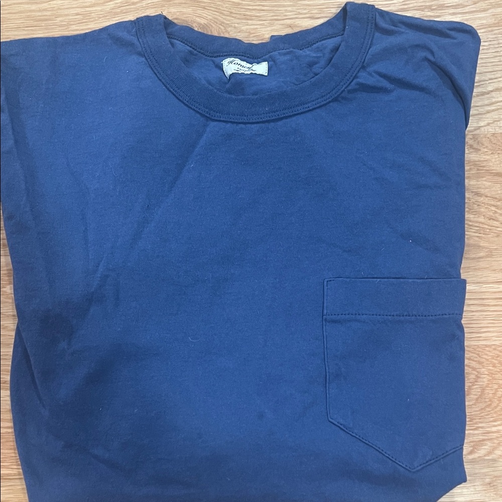 Men's Blue Crew Neck T Shirt